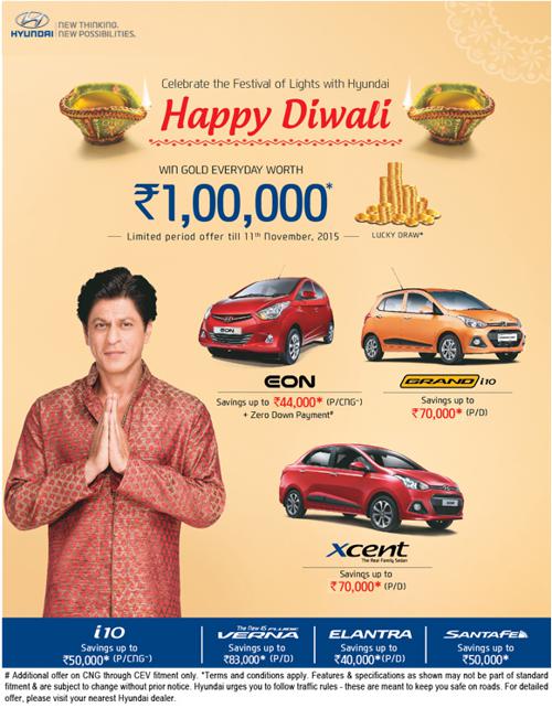 Hyundai Diwali discounts 2015
