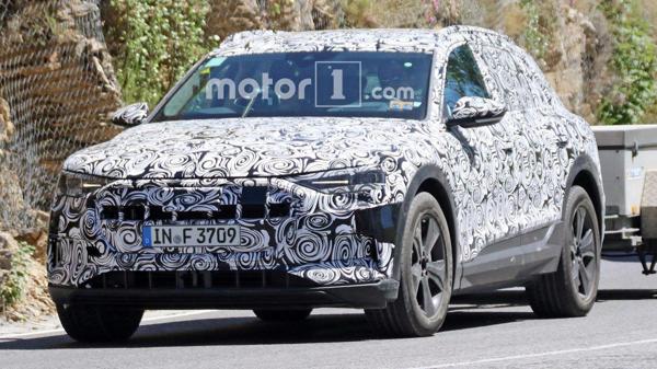 Audi spotted testing its etron EV