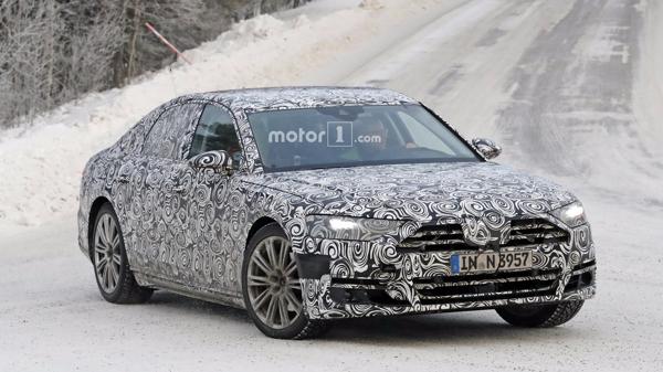New Audi A8 spied again 