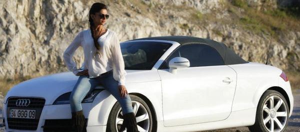 Deepika Padukone sports a stylish look in Race 2 on an Audi TT