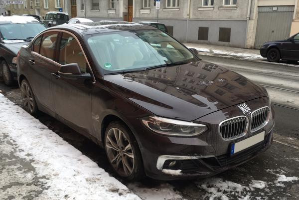 BMW 1 Series saloon spotted in Germany with hidden badges