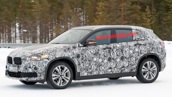 BMW X2 snapped testing in cold weather