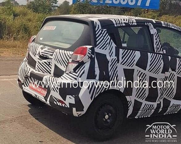 Chevrolet Beat facelift spied with less camouflage