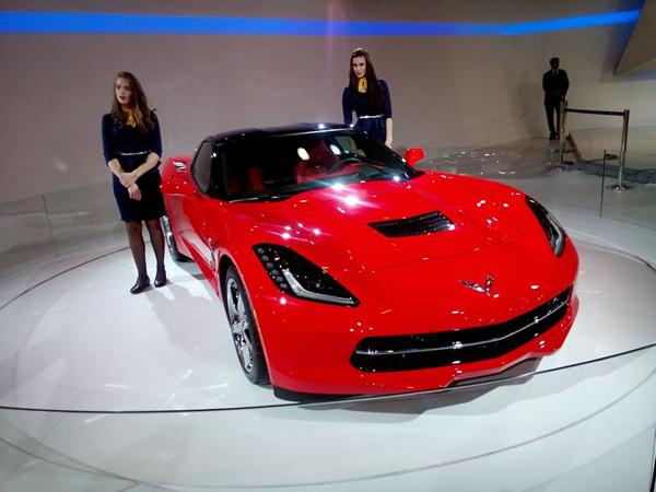 Chevrolet Corvette Stingray showcased at the Auto Expo 2014