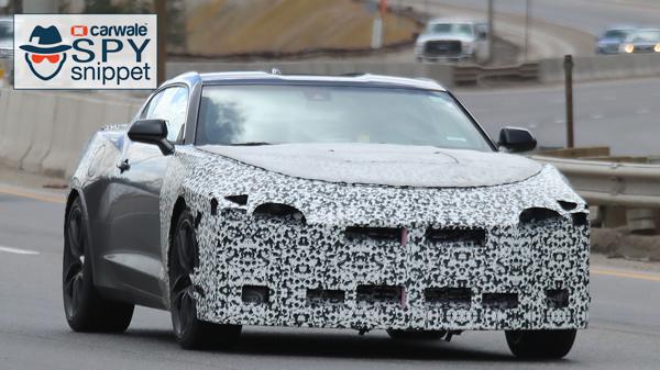 Facelifted Chevrolet Camaro spied testing with less camouflage