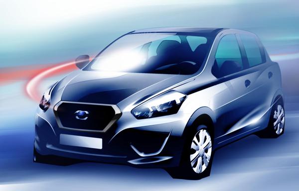 Datsun offers a glimpse of its first model, Indian showcase on July 15