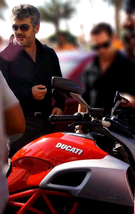 Southern actor Ajith to race a Ducati Diavel in Vishnu's film