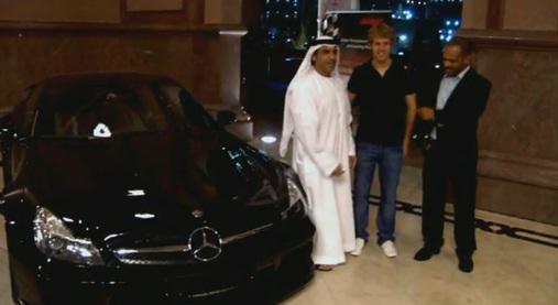 F1 World Champion Sebastian Vettel and his fleet of cars