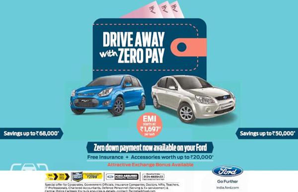 Ford Figo and Classic now comes with Zero down-payment option