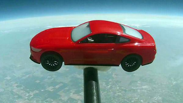 Ford celebrates Mustang's 50th Anniversary by launching one in space