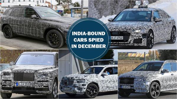 India-bound test mules spotted in December 2017