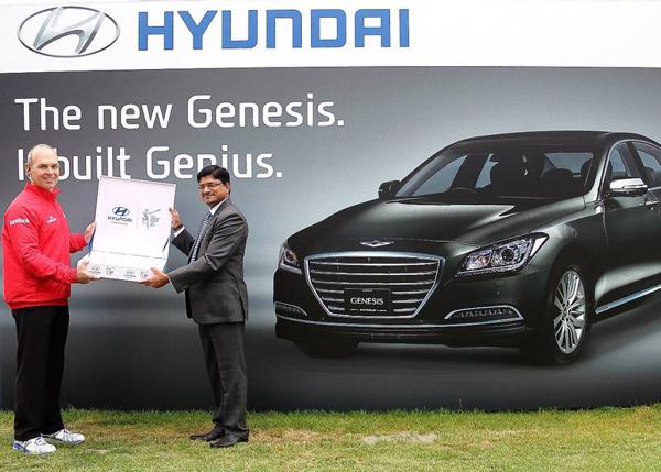 Hyundai Motor India honours 'First Ball' handover ceremony for ICC World Cup