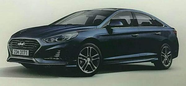 Facelifted Hyundai Sonatas official picture leaks