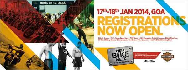 India bike week 2014 to be held on 17th and 18th January 2014 in Goa