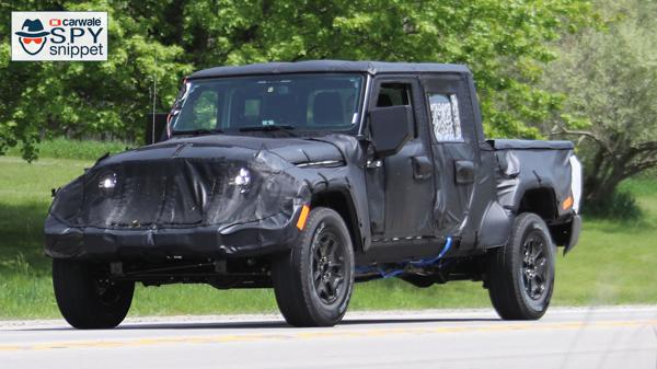 Jeep caught testing its Wrangler pickup 