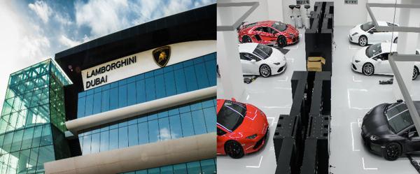 Lamborghini showroom Dubai