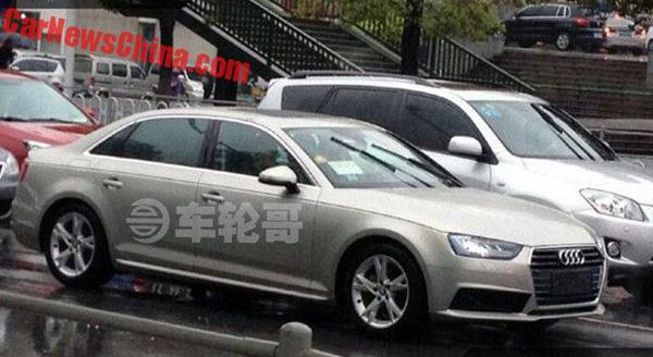 Long wheelbase Audi A4 L spotted on test