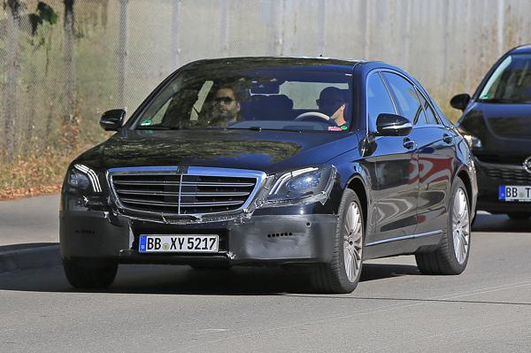 MBs facelifted S-Class caught testing in Germany