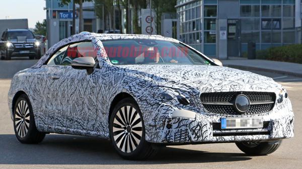 MBs new E-Class Cabriolet spotted testing