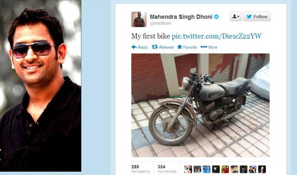 Mahendra Singh Dhoni dismantles his first bike
