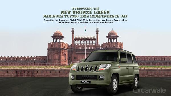 Mahindra launches TUV300 in a new colour on Independence Day