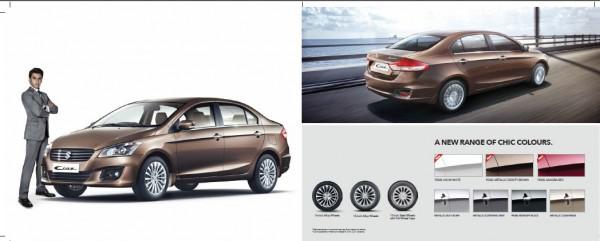 Maruti Ciaz brochure released on official site, details inside