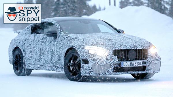 All-new Mercedes-AMG GT four-door S spied testing in snow