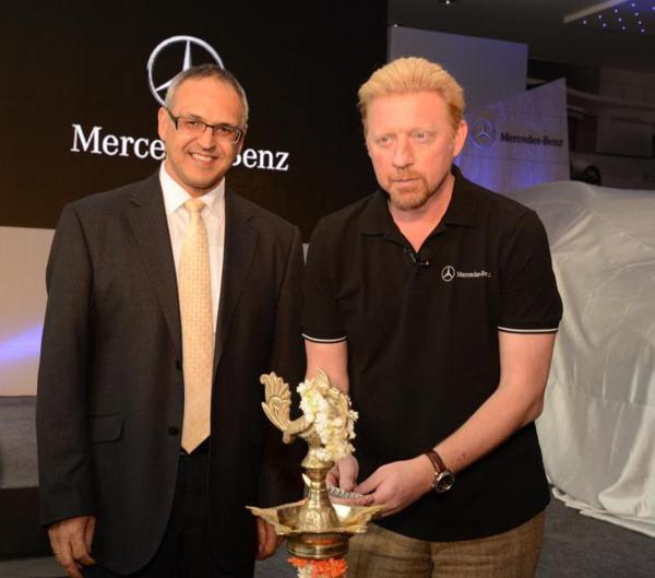 Boris Becker unveils new Mercedes-Benz 2013  GL-Class.