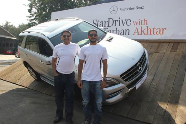 Debashis Mitra, Director, Sales & Marketing Mercedes-Benz India & Farhan Akhtar