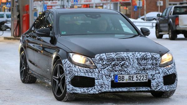 Mercedes-AMG tests their facelifted C43 saloon