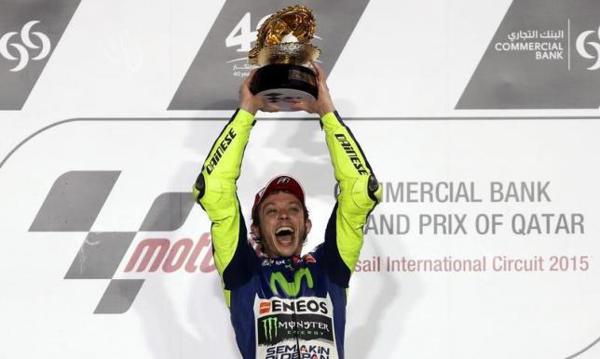 MotoGP veteran Valentino Rossi wins opening race in Qatar