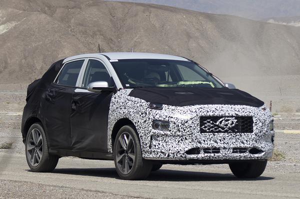 New Hyundai mini SUV spotted on test