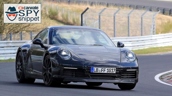 New Porsche 911 spotted on test