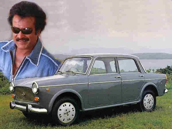 Rajinikanth with his beloved Fiat Premier Padmini