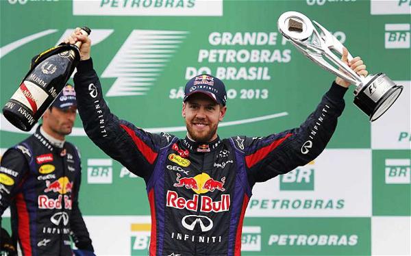 Record breaking Sebastian Vettel wins Brazilian Grand Prix