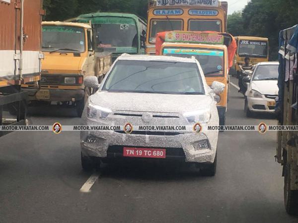 SsangYong Tivoli spied on test in Chennai