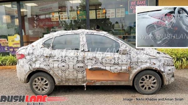 Tata Tigor spotted with bigger touch screen