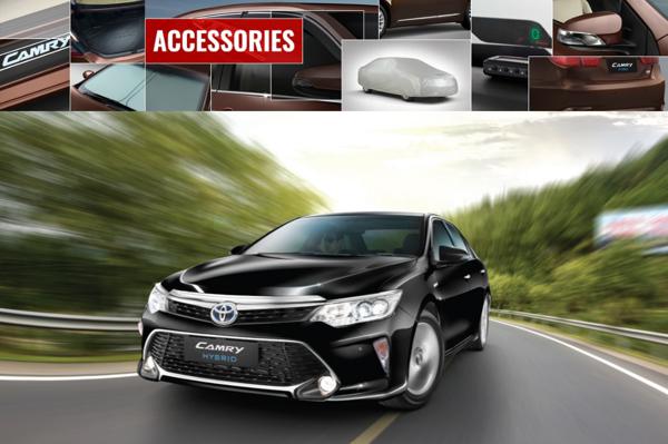 2017 Toyota Camry Hybrid official accessories detailed