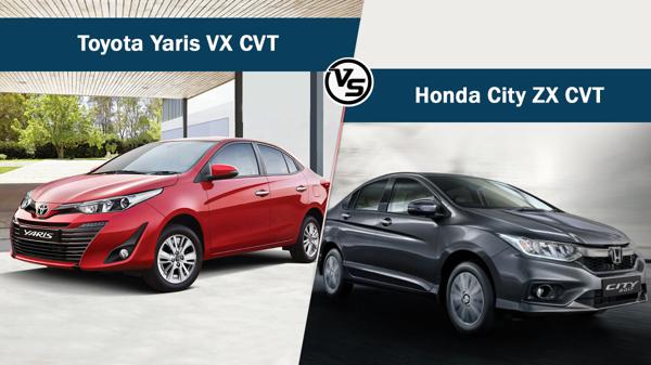 Toyota Yaris VX CVT Vs Honda City ZX CVT Spec comparo