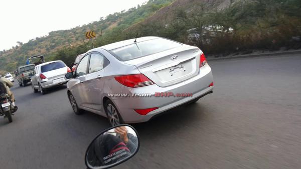 Uncamouflaged Images of Upcoming Hyundai Verna Facelift Spotted