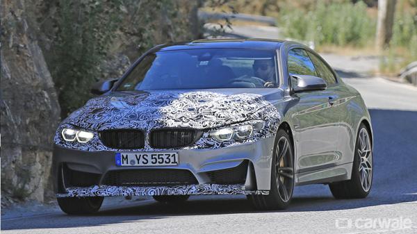 Updated BMW M4 spied testing