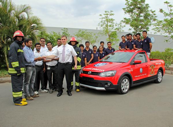 Volkswagen Vento based firefighting car