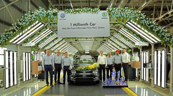 Volkswagen rolls out one millionth car from Chakan facility