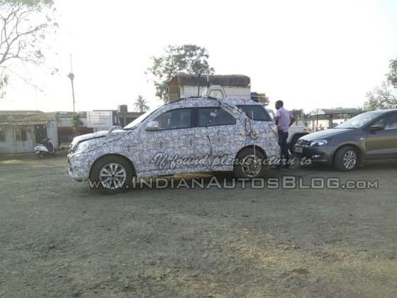 toyota rush side spied in india