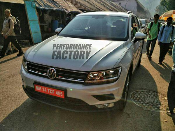 Volkswagen Tiguan spotted in India without any camouflage