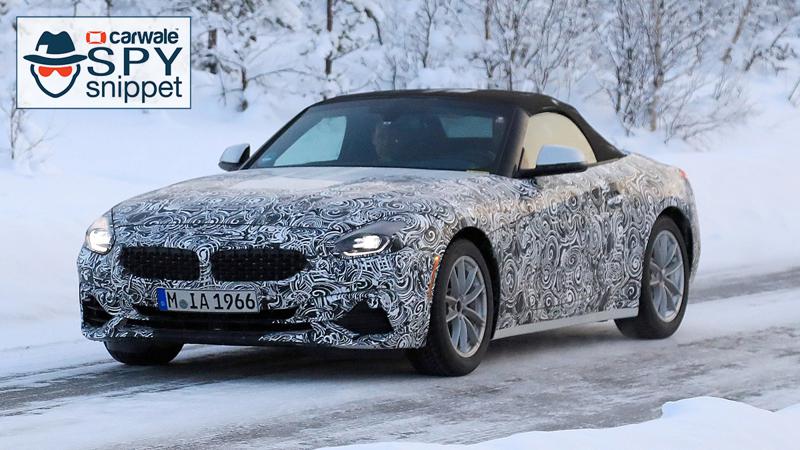 BMW Z4 spotted testing new Z4 in snow 