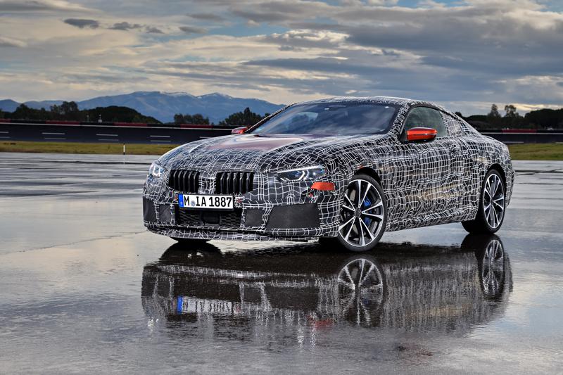 BMW 8 Series officially teased undergoing dynamics testing
