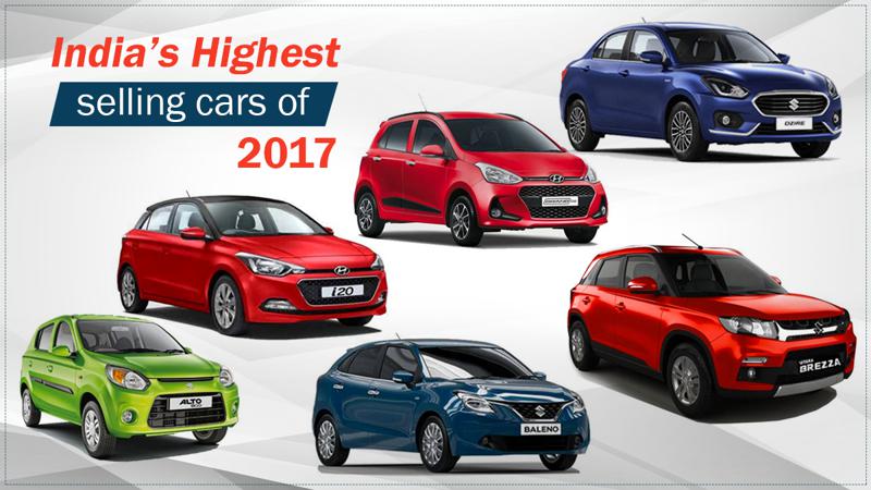 Highest selling cars of India