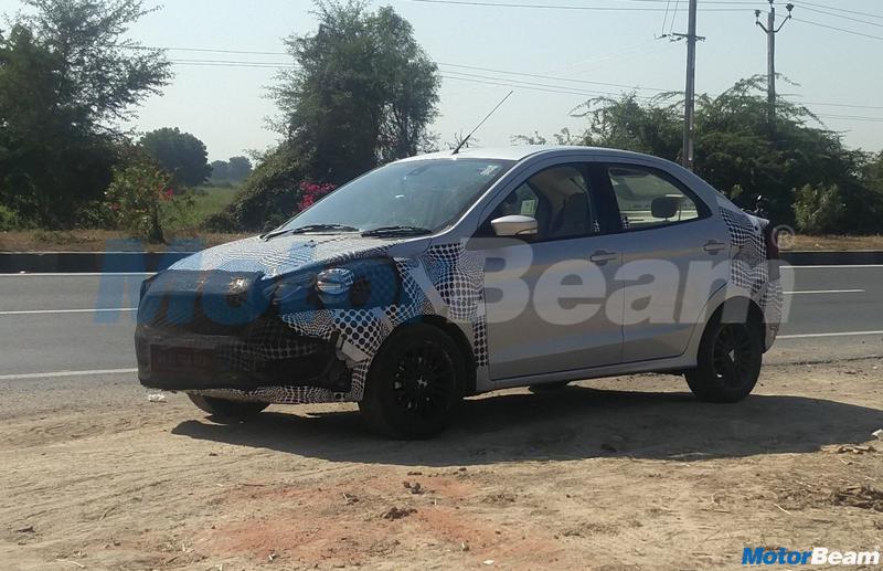 2018 Ford Aspire spied testing for the first time