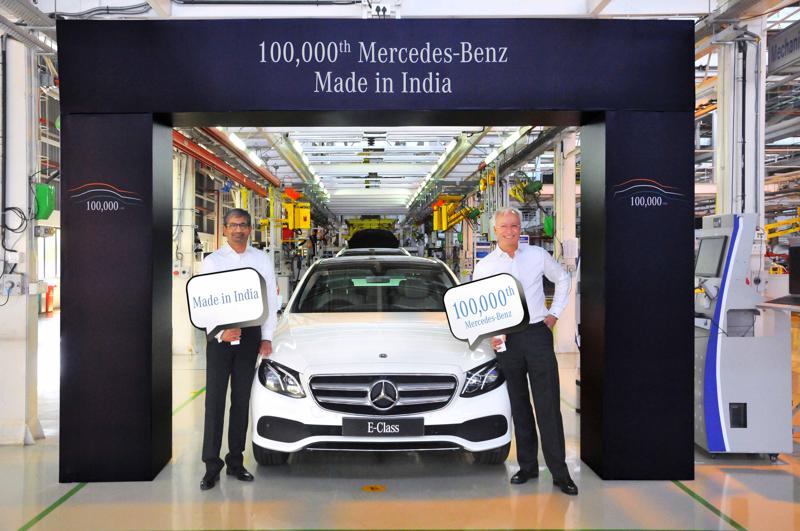 Mercedes-Benz India rolls out one lakh milestone car from Pune plant